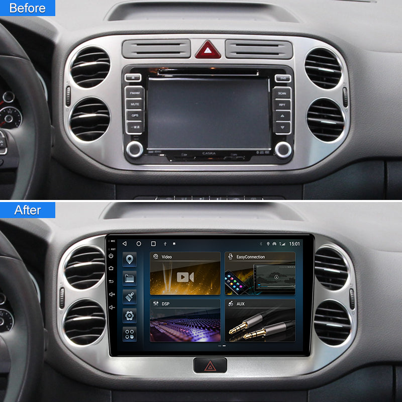 KSPIV 10.1 Inch Android Auto Radio For Volkswagen VW Tiguan 2013- Carplay Car Multimedia GPS Navigation