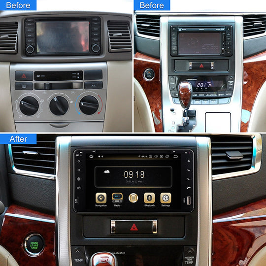 Car Multimedia Radio For TOYOTA RAV4 /FJ CRUISER/ ALPHARD/ PREVIA GL Android Auto & Wireless CarPlay 4G GPS 2din autoradio