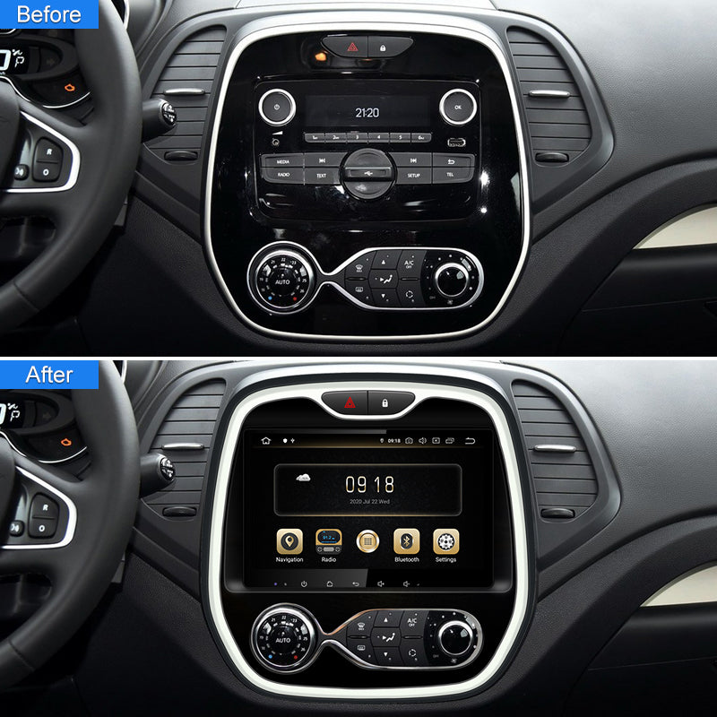 9" Ainavi Car Radio For Renault Captur /CLIO /Samsung QM3 2011-  Auto A/C Wireless Carplay multimedia Android Auto 4G 2Din