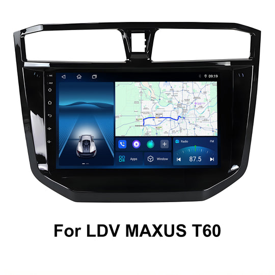 9 Inch Touch Screen for LDV MAXUS T60 Radio, Android Car Stereo with Carplay Android Auto in Dash GPS Navigation Bluetooth WIFI FM Steering Wheel Controls