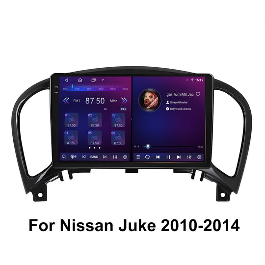 9 Inch Touch Screen for Nissan Juke 2010-2014 Radio, Android Car Stereo with Carplay Android Auto in Dash GPS Navigation Bluetooth WIFI FM Steering Wheel Controls
