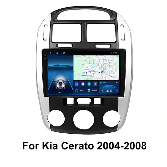 9 Inch Touch Screen for Kia Cerato 2004-2008 Radio, Android Car Stereo with Carplay Android Auto in Dash GPS Navigation Bluetooth WIFI FM Steering Wheel Controls