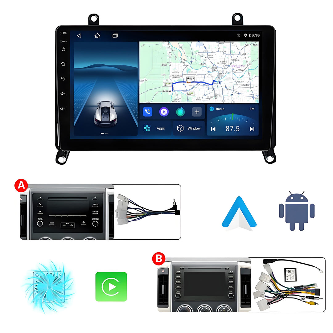 9 Inch Touch Screen for Toyota Hiace H300 6 GranAce 2019 - 2022 Radio, Android Car Stereo with Carplay Android Auto in Dash GPS Navigation Bluetooth WIFI FM Steering Wheel Controls