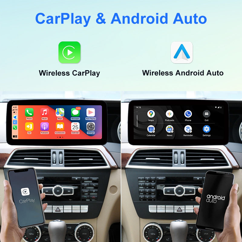 Android Car Multimedia Player for Mercedes-Benz C Class W204 C200 C300 2011-2014 RHD NTG4.5 IPS Screen 4G GPS Navigation Radio