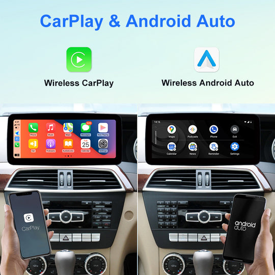 Android Car Multimedia Player for Mercedes-Benz C Class W204 C200 C300 2011-2014 RHD NTG4.5 IPS Screen 4G GPS Navigation Radio