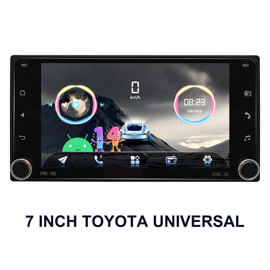 7 Inch Touch Screen for for Toyota Universal Radio, Android Car Stereo with Carplay Android Auto in Dash GPS Navigation Bluetooth WIFI FM Steering Wheel Controls