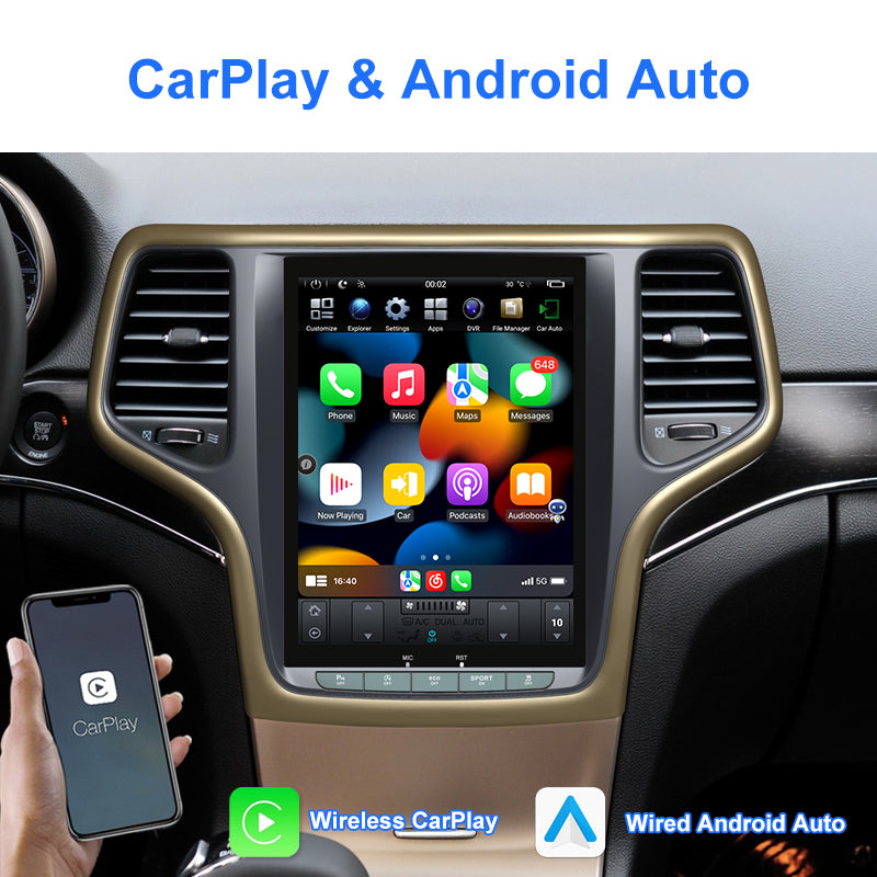 KSPIV | 10.4 Inch | JEEP Grand Cherokee 2014-2019 | Android 13 | Car Stereo Radio