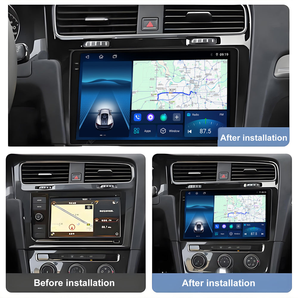 10.1 Inch Touch Screen for VW Golf 7 2013-2017 Radio, Android Car Stereo with Carplay Android Auto in Dash GPS Navigation Bluetooth WIFI FM Steering Wheel Controls