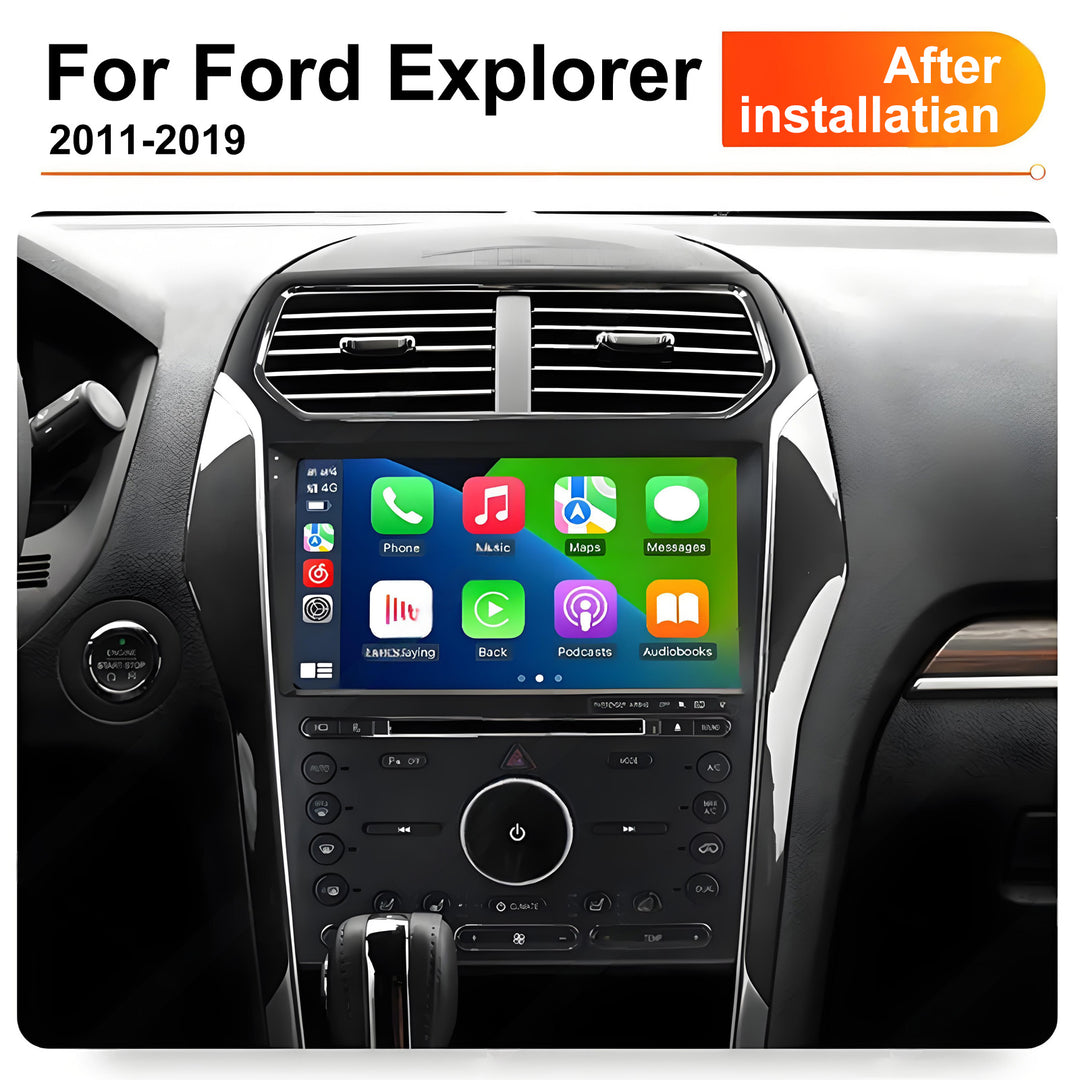 9 Inch Touch Screen for Ford Explorer 2011-2019 Radio, Android Car Stereo with Carplay Android Auto in Dash GPS Navigation Bluetooth WIFI FM Steering Wheel Controls