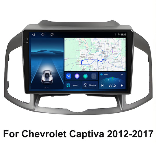 10 Inch Touch Screen for Chevrolet Captiva 2012-2017 Radio, Android Car Stereo with Carplay Android Auto in Dash GPS Navigation Bluetooth WIFI FM Steering Wheel Controls