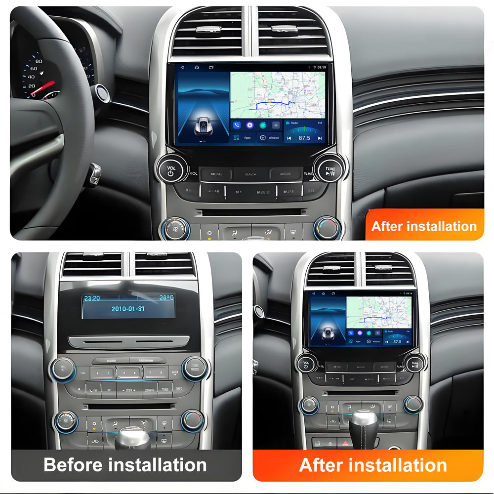 9.5 Inch 2K Touch Screen for Chevrolet Malibu 2012-2015 Radio, Android Car Stereo with Carplay Android Auto in Dash GPS Navigation Bluetooth WIFI FM Steering Wheel Controls