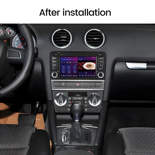 7 Inch Touch Screen for Audi A3 S3 2003-2012 Radio, Android Car Stereo with Carplay Android Auto in Dash GPS Navigation Bluetooth WIFI FM Steering Wheel Controls
