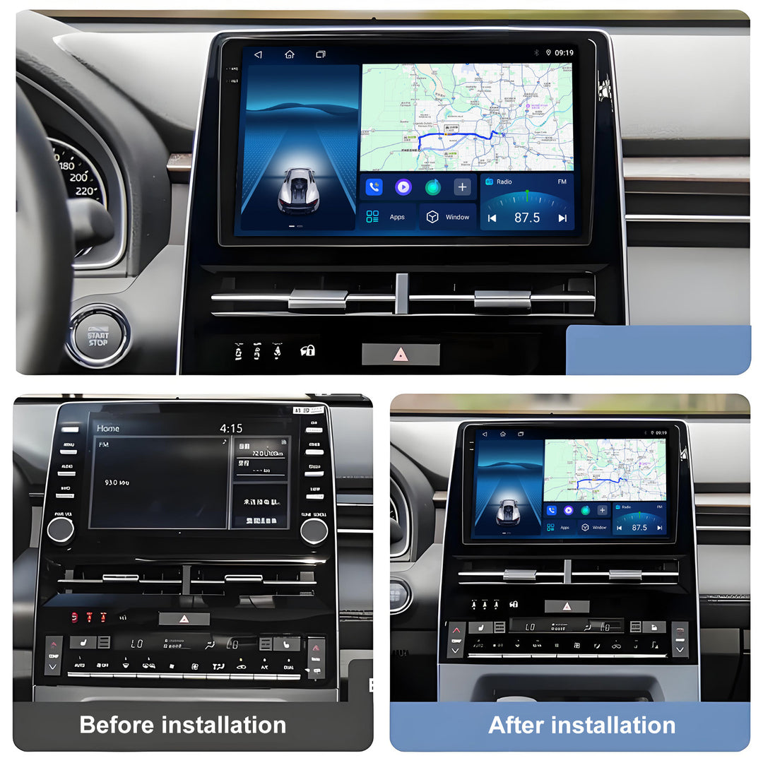 9.5 Inch 2K Touch Screen for Toyota Avalon 2019 -2022 Radio, Android Car Stereo with Carplay Android Auto in Dash GPS Navigation Bluetooth WIFI FM Steering Wheel Controls