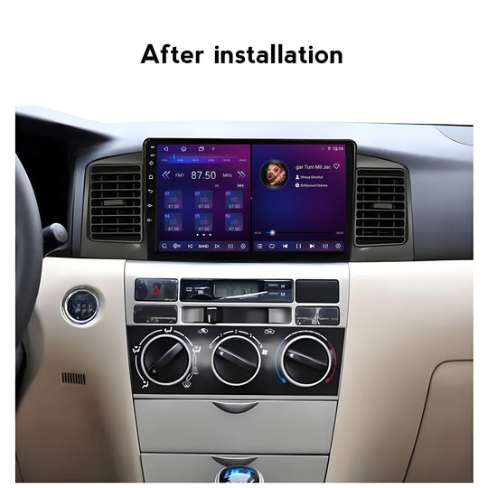 9 Inch Touch Screen for Toyota Corolla 2000 2004 E120 Radio, Android Car Stereo with Carplay Android Auto in Dash GPS Navigation Bluetooth WIFI FM Steering Wheel Controls