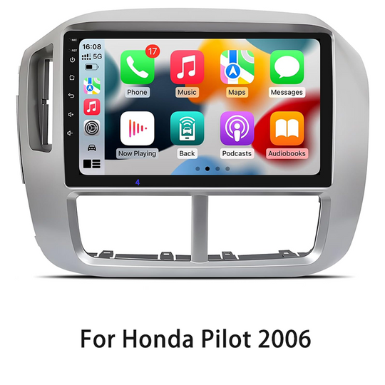 9 Inch Car Stereo Radio for Honda Pilot 2006- Wireless Carplay Android Auto GPS Navigation WIFI 4G Multimedia Player Head Unit