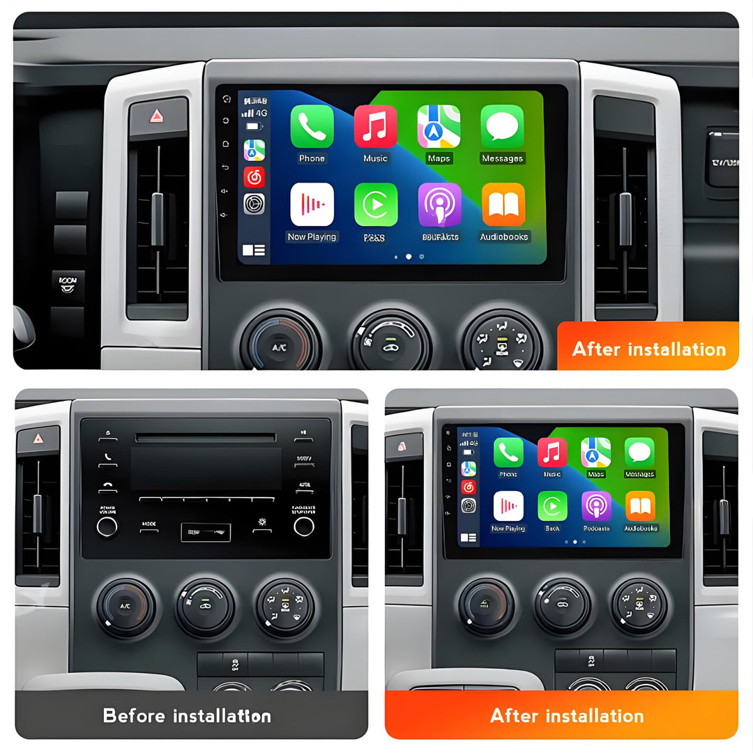 9 Inch Touch Screen for Toyota Hiace H300 6 GranAce 2019 - 2022 Radio, Android Car Stereo with Carplay Android Auto in Dash GPS Navigation Bluetooth WIFI FM Steering Wheel Controls