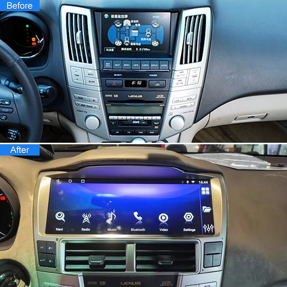 Android 12 Car Radio for Lexus RX330 350 2002-2007 Touch Screen Smart Multimedia Player 8-Core GPS Navigation Carplay Headunit