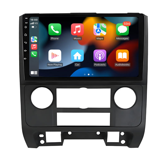 9 Inch Touch Screen for Ford Escape 2007 2012 Radio, Android Car Stereo with Carplay Android Auto in Dash GPS Navigation Bluetooth WIFI FM Steering Wheel Controls