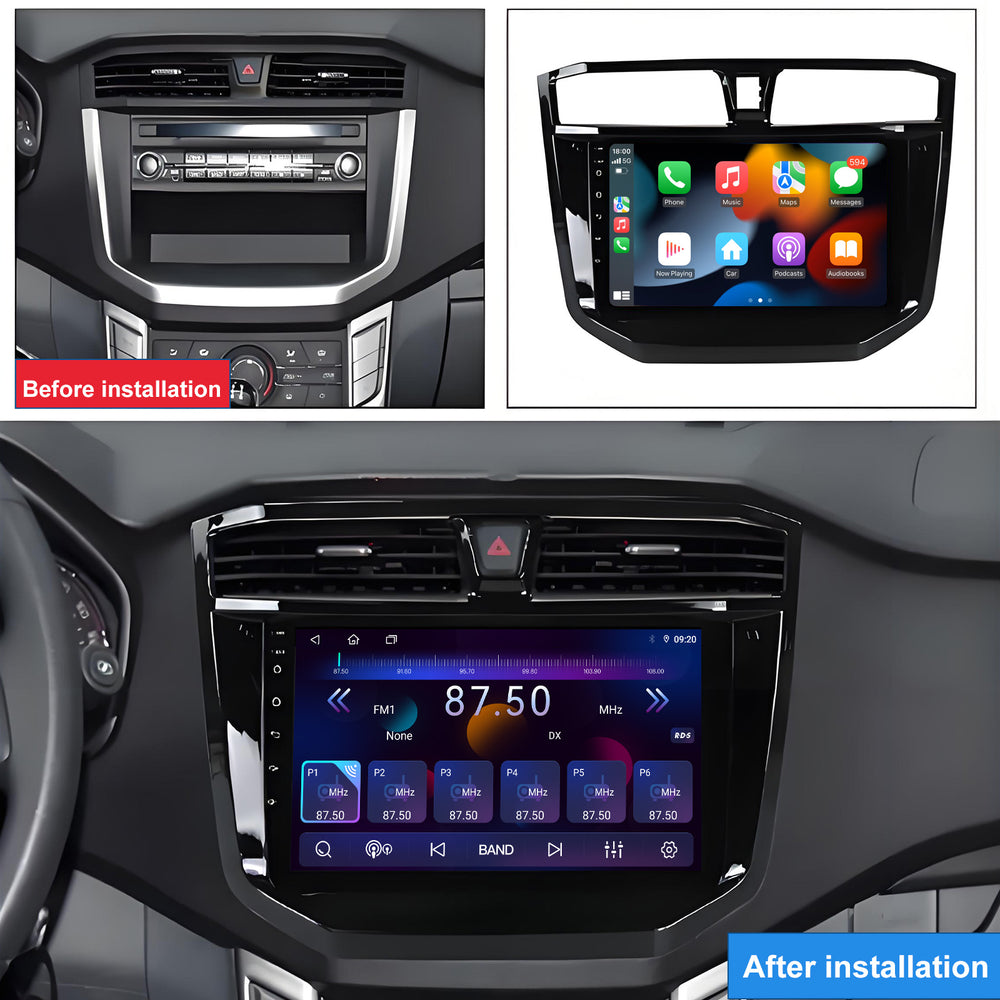 9 Inch Touch Screen for LDV MAXUS T60 Radio, Android Car Stereo with Carplay Android Auto in Dash GPS Navigation Bluetooth WIFI FM Steering Wheel Controls