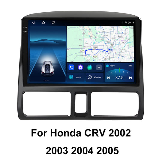 9.5 Inch 2K Touch Screen for Honda CRV 2002 2003 2004 2005 Radio, Android Car Stereo with Carplay Android Auto in Dash GPS Navigation Bluetooth WIFI FM Steering Wheel Controls