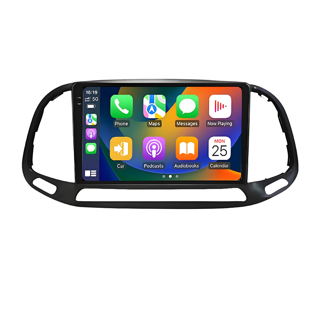 9.5 Inch 2K Touch Screen for Fiat Doblo 2015-2019 Radio, Android Car Stereo with Carplay Android Auto in Dash GPS Navigation Bluetooth WIFI FM Steering Wheel Controls