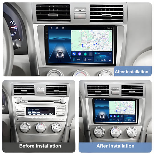 9 Inch Touch Screen for Toyota Camry 2006-2011 Radio, Android Car Stereo with Carplay Android Auto in Dash GPS Navigation Bluetooth WIFI FM Steering Wheel Controls