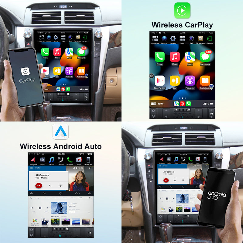KSPIV Android Qualcomm 6125 Tesla Style Screen Car Multimedia Player For TOYOTA CAMRY 2015- GPS Navigation Unit With WIFI / Bluetooth/ DSP/FM