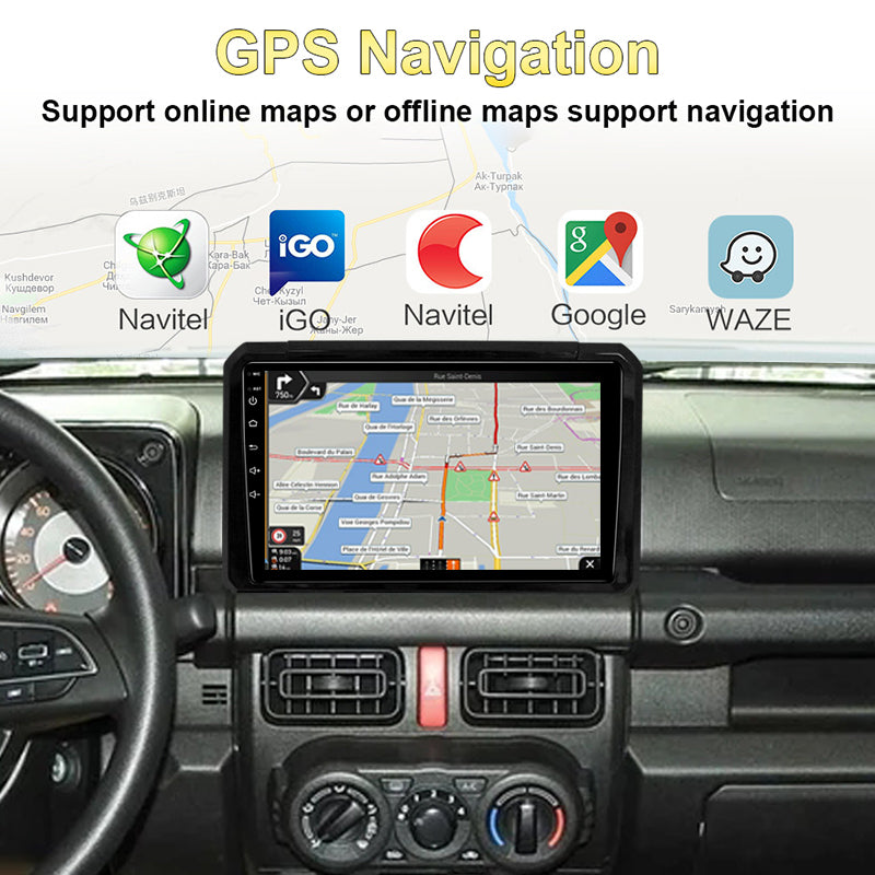 9" Android Touch Screen Car Multimedia Player For Suzuki Jimny 2018- Carplay GPS Navigation Wireless Carplay Stereo