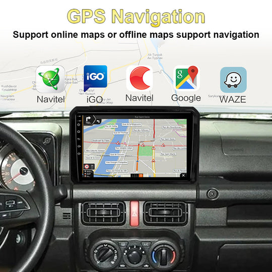 9" Android Touch Screen Car Multimedia Player For Suzuki Jimny 2018- Carplay GPS Navigation Wireless Carplay Stereo
