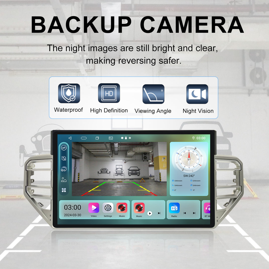 15 Inch Car Multimedia GPS Navigation Radio Player with Android Touch Screen carplay 360 Carplay 4G for Toyota Tundra Sequoia 2022-