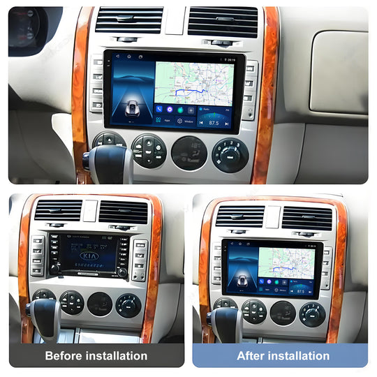 9 Inch Touch Screen for KIA Carnival 2002-2006 Radio, Android Car Stereo with Carplay Android Auto in Dash GPS Navigation Bluetooth WIFI FM Steering Wheel Controls