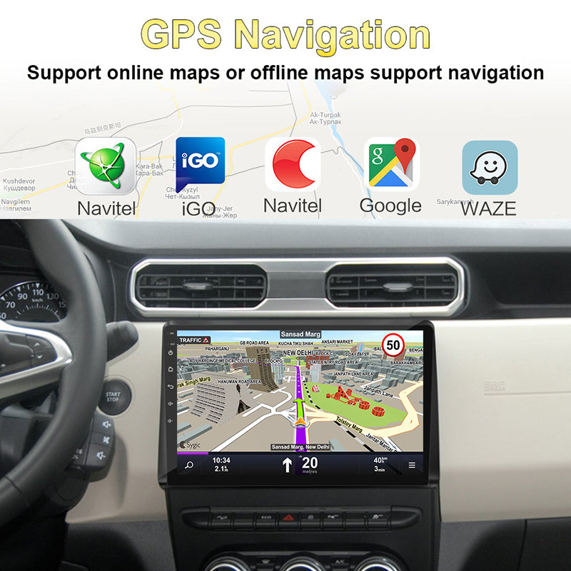 10.1 inch Car Radio Video Multimedia Player for Renault Duster /Dacia Duster 2018- Android 13 GPS Navigation Carplay 360 Camera RDS