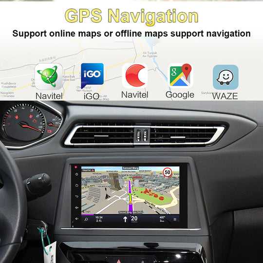 Android Car Stereo 2 Din Radio for Peugeot 308  Car Gps Navigation Car Multimedia Player Autoradio Audio