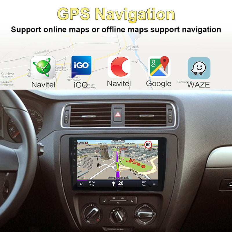 9 Inch Android For Volkswagen VW Polo Jetta Skoda Octavia Golf B6 Touran Car Radio 2din Multimedia Player Carplay Auto GPS Navigation