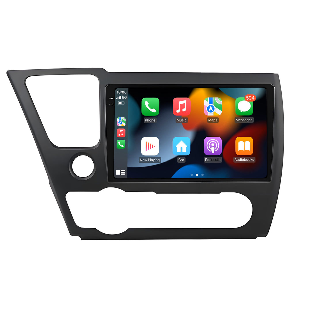 9.5 Inch 2K Touch Screen for Honda Civic 2013-2016 Radio, Android Car Stereo with Carplay Android Auto in Dash GPS Navigation Bluetooth WIFI FM Steering Wheel Controls