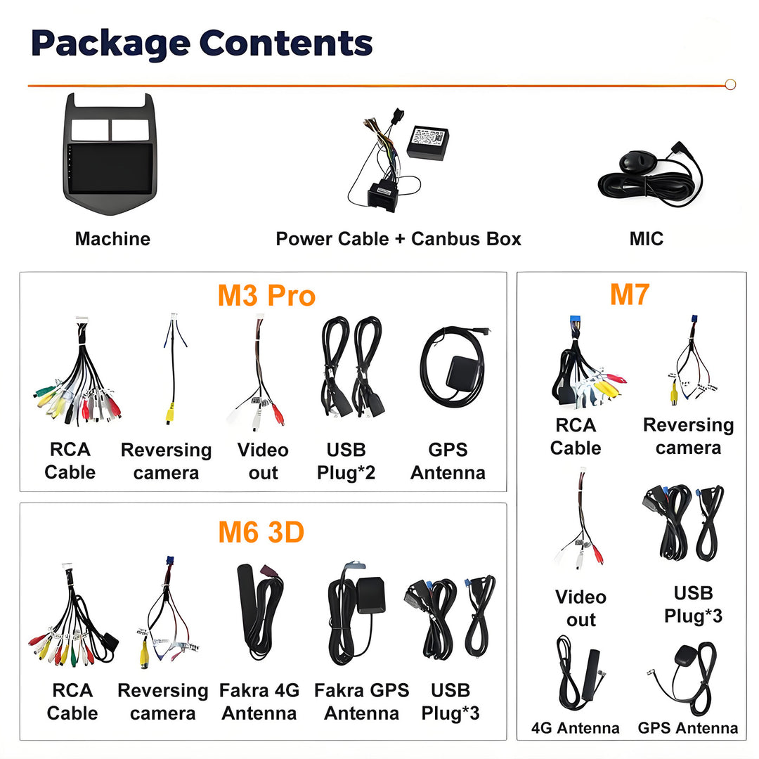 10 Inch Touch Screen for Chevrolet Aveo 2011-2015 Radio, Android Car Stereo with Carplay Android Auto in Dash GPS Navigation Bluetooth WIFI FM Steering Wheel Controls