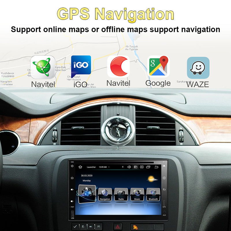 Android Car Multimedia Player Radio For GMC Yukon Tahoe Acadia Chevrolet Tahoe Chevy Tahoe Buick Enclave 2007-2012 2Din Automotivo GPS Navigation