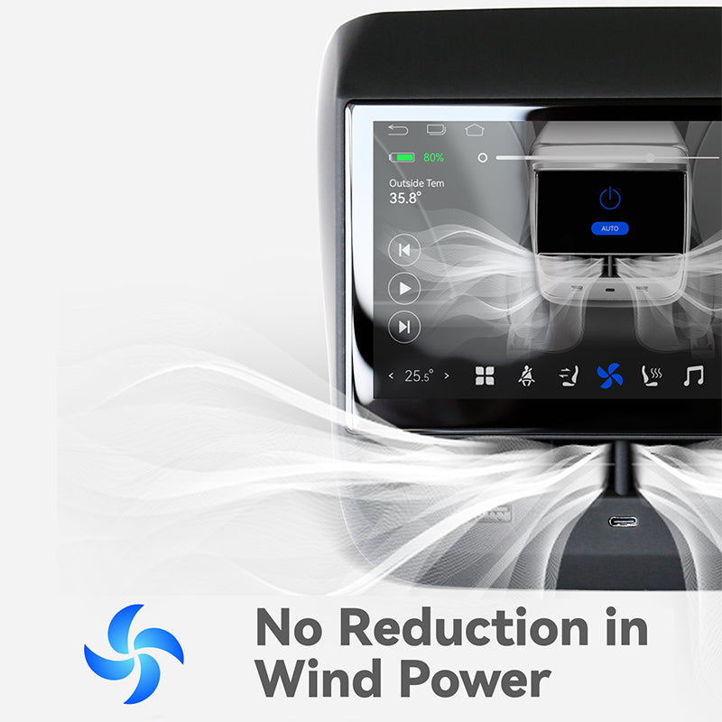 KSPIV Android 12 Rear Display Panel For Tesla Model 3 Model Y 7 Inch Touch Screen Air Conditioner Control Multimedia Player CarPlay