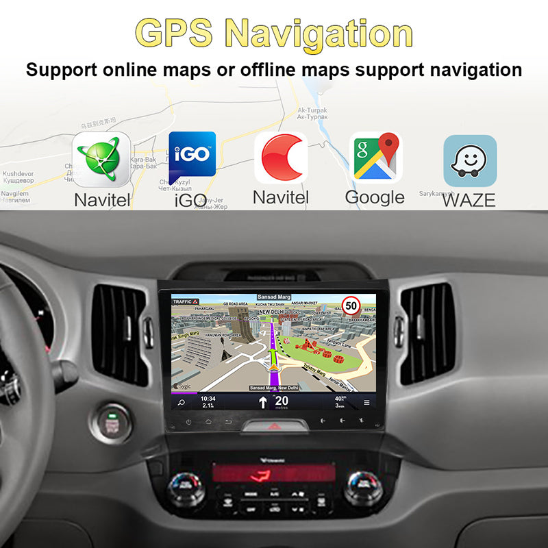 Android Car Multimedia Stereo for KIA Sportage 2010-2016 2din Auto Radio GPS Navigation Wireless CarPlay 4G WIFI DSP Head Unit