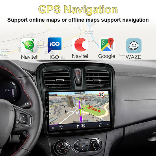 9" Android Car Radio Multimedia Player for For Vehicle Brands/Model Renault 2 Din GPS Carplay Stereo DVD Head Unit