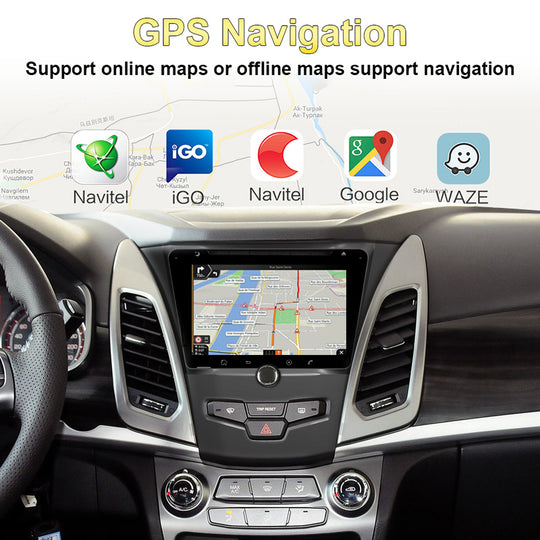 Android Octa Core bluetooth Car Radio Stereo For SSANGYONG KORANDO / C210 2013-/SSANGYO NG ACTYON 2014- Car GPS Navigation Multimedia Player