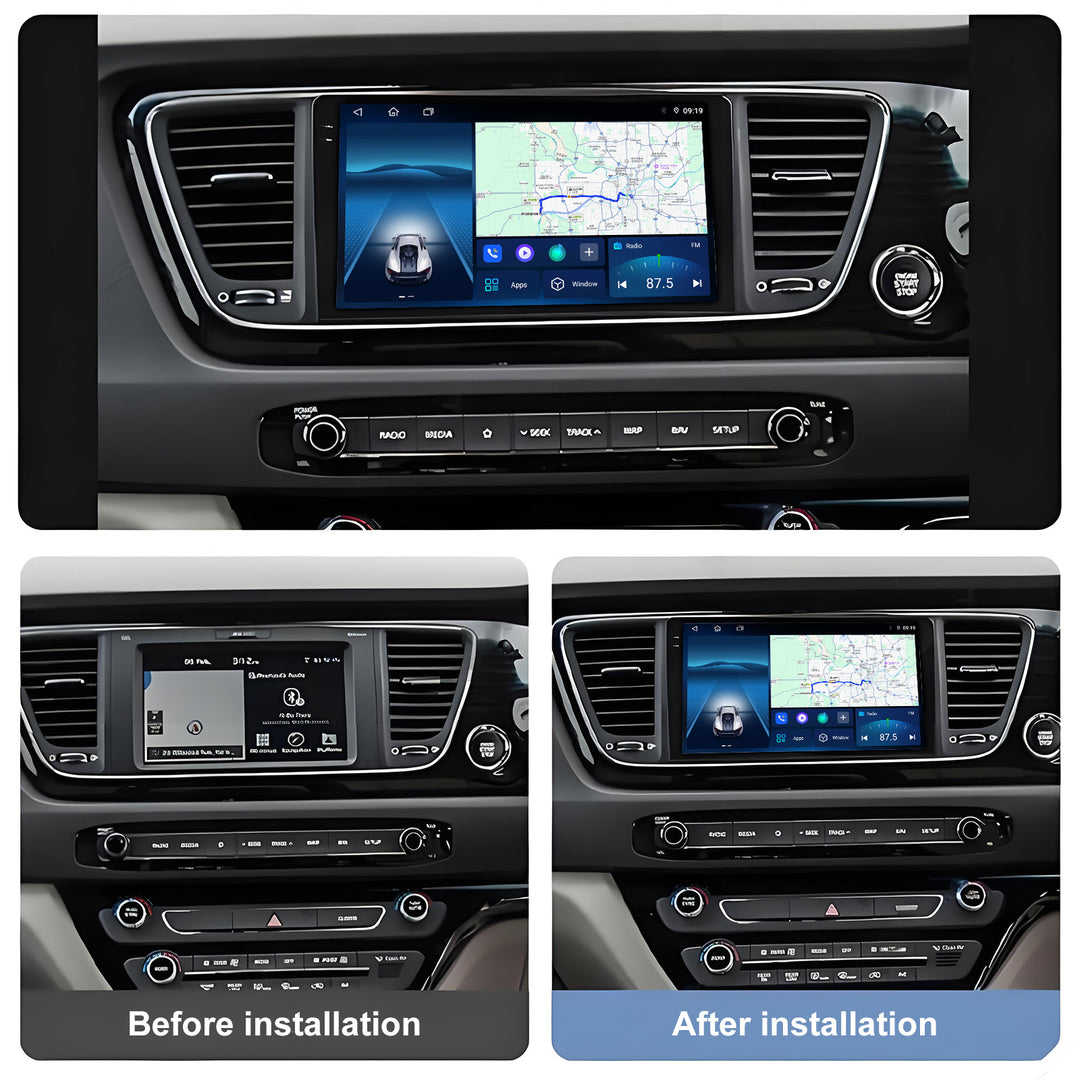 9 Inch Touch Screen for KIA Carnival 2014-2020 Radio, Android Car Stereo with Carplay Android Auto in Dash GPS Navigation Bluetooth WIFI FM Steering Wheel Controls