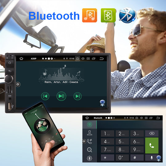 Universal 7 Inch 2 Din Android Car Multimedia Player Touch Screen In-Dash GPS Navigation Autoradio Carplay BLT/WiFi/DSP Headunit
