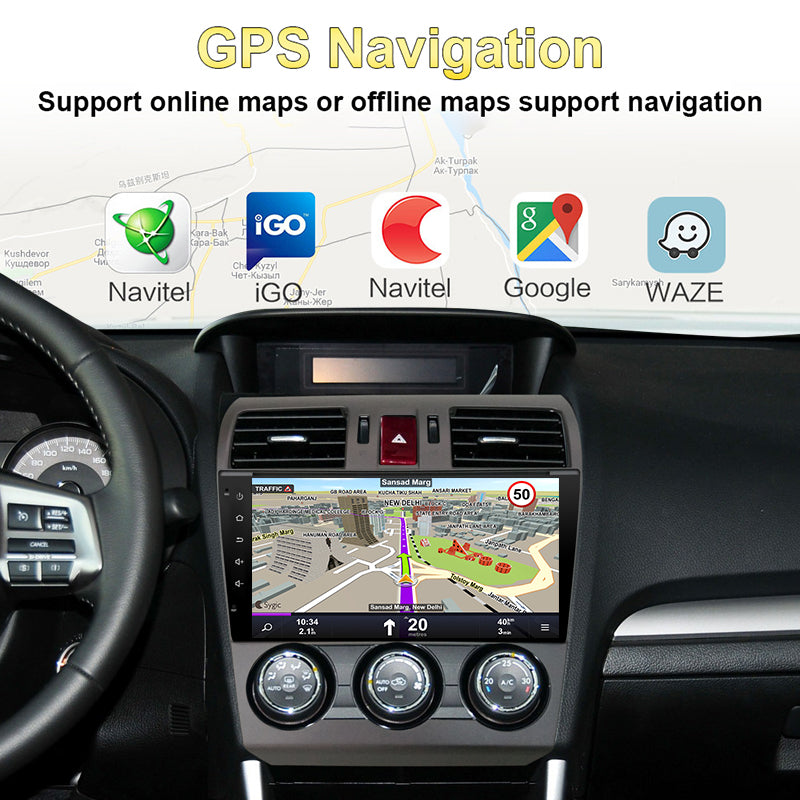 9 inch For Subaru Forester 2015-Android  Car Radio Multimedia Voice Stereo Player 4G LTE car-play Android Auto Navigation