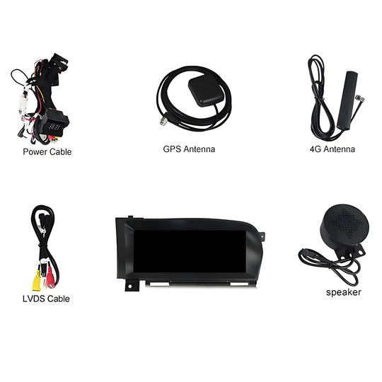 10.25 Inch Touch Screen for Benz S Class W221 NTG3.0 NTG3.5 Radio, Android Car Stereo with Carplay Android Auto in Dash GPS Navigation Bluetooth WIFI FM Steering Wheel Controls