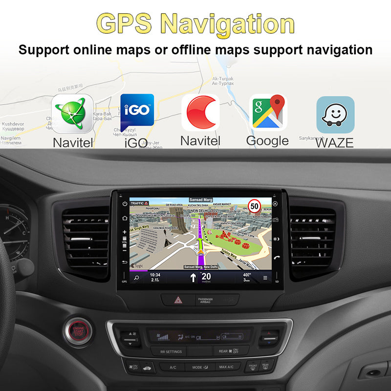 Android 8" Car GPS Radio For Honda PILOT 2015- CarPlay Auto LTE WiFi DAB DSP Stereo Head Unit