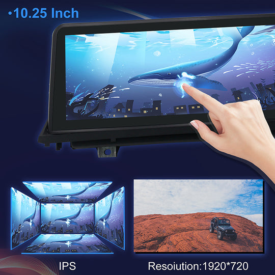 10.25 Inch Central Multimedia Android 9 Car Radio for BMW X5 E70 X6 E71 2007-2013 Original CCC/CIC 6-Core GPS in Dash Navigation Bluetooth