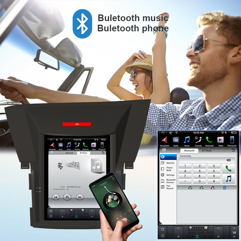 KSPIV 10.4 Inch Android Tesla Vertical Screen Car Radio For HONDA CRV 2012- / 2015- GPS Navigation Bluetooth Wifi Central Devices With Touch Screen