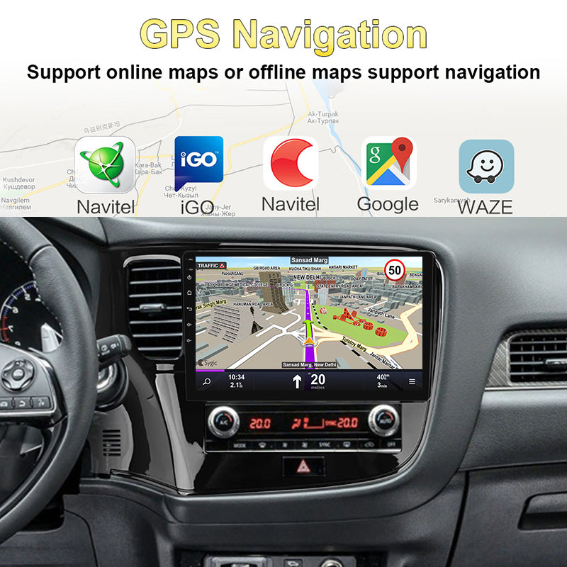 10.1" Android 13 Car Radio For MITSUBISHI OUTLANDER 2020- RHD Carplay Multimedia Player 2 Din GPS Head Unit