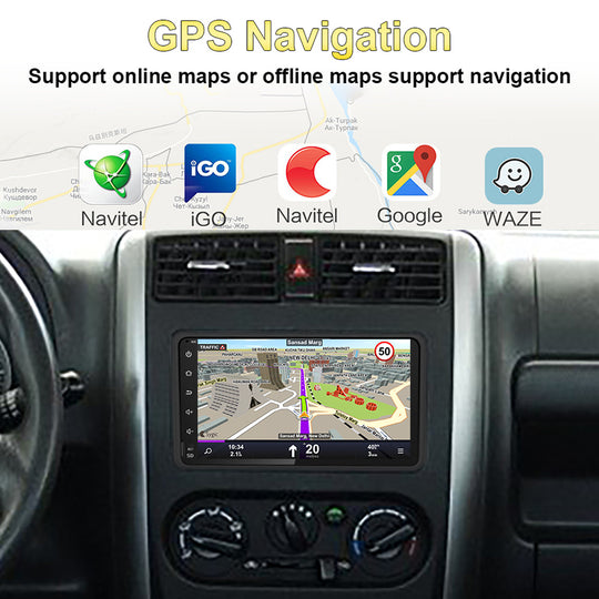 Android 13 Car Radio Auto DVD For Suzuki Jimny 2005-2017 Suzuki Sierra Chevrolet Mazda Multimedia Player Stereo Head Unit GPS Navigatio CPU WIFI